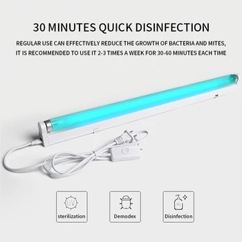 

Portable UV Germicidal Lamp 6W/8W UV Light Bulb Disinfection Lamp sterilizer LED Lights Home Clean Air Kill Mites