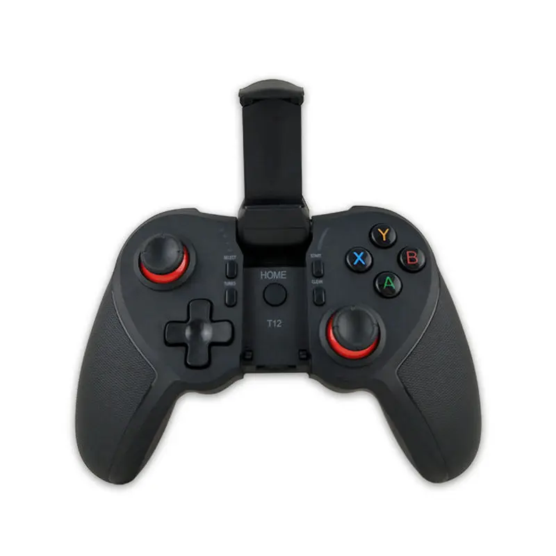 T-12 Bluetooth Gamepad Wireless Controller Joystick Gamepads With Phone Holder For Android Ios Pubg