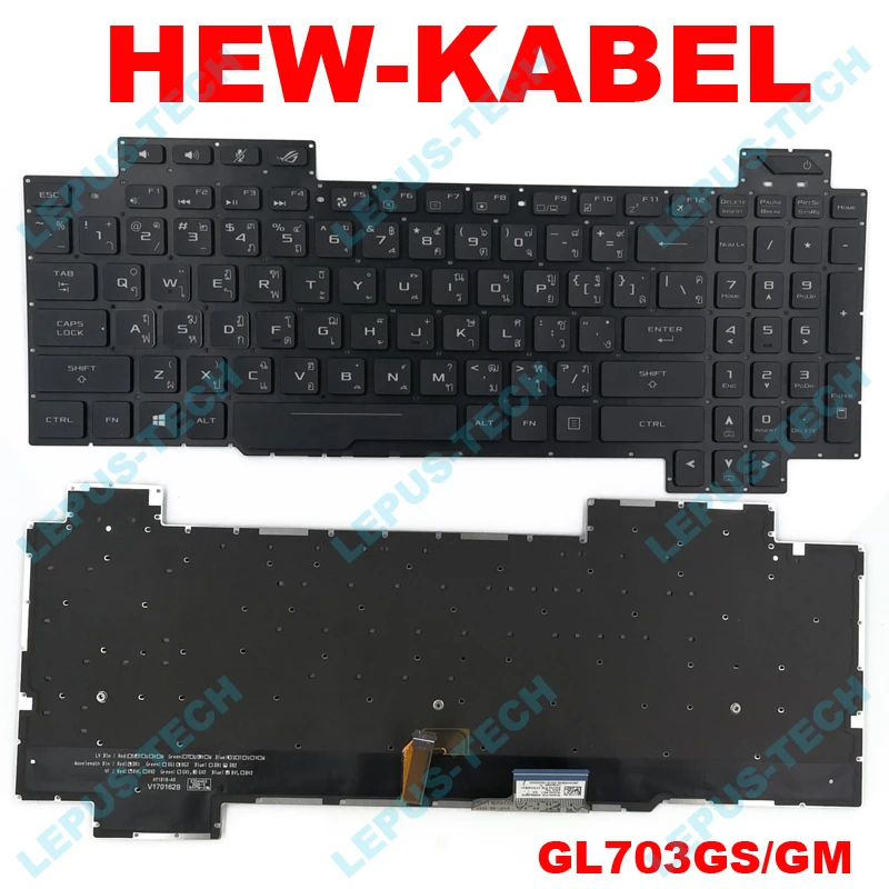 Thai Ti Ta US клавиатура для ASUS ROG GL703G GL703GS GL703GM тайская клавиатура с подсветкой