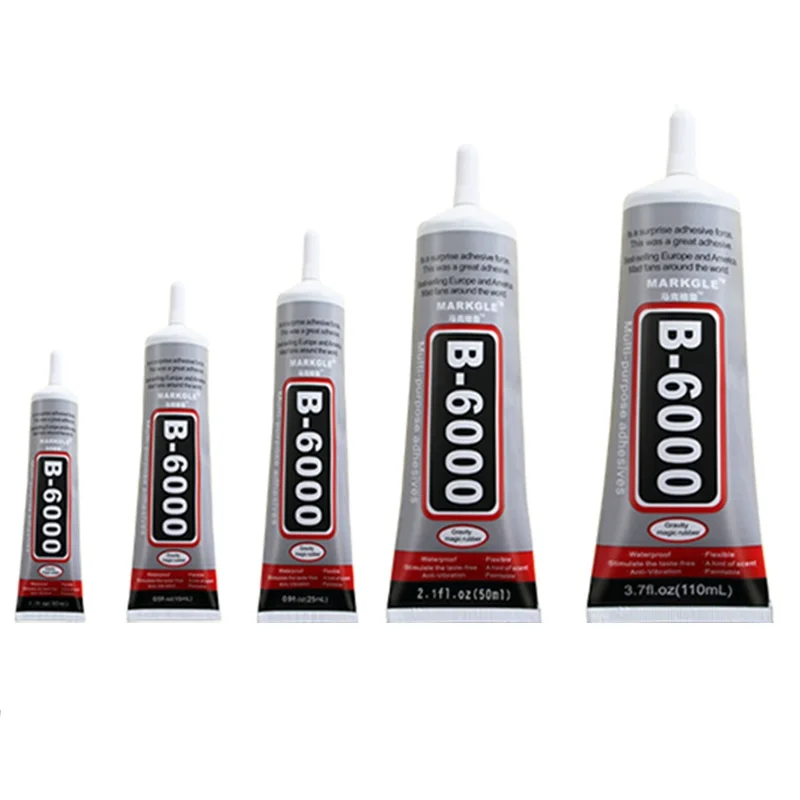 

High Quality B6000 Glue 15ml Multipurpose Adhesive DIY Crafts Rhinestone Fix Phone Frame Screen Glass Liquid Super Glue Tools