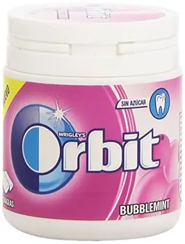 

Orbit - Bubblemint - Chicle sin azúcar con edulcorantes y sabor a frutas y menta - 84 g