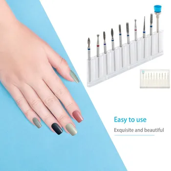 

10PCS Diamond Drill Bits Acrylic Nail File Bits Cuticle Drill Bit Nail Drill Bits Set Nail Drill Accessories & Bits