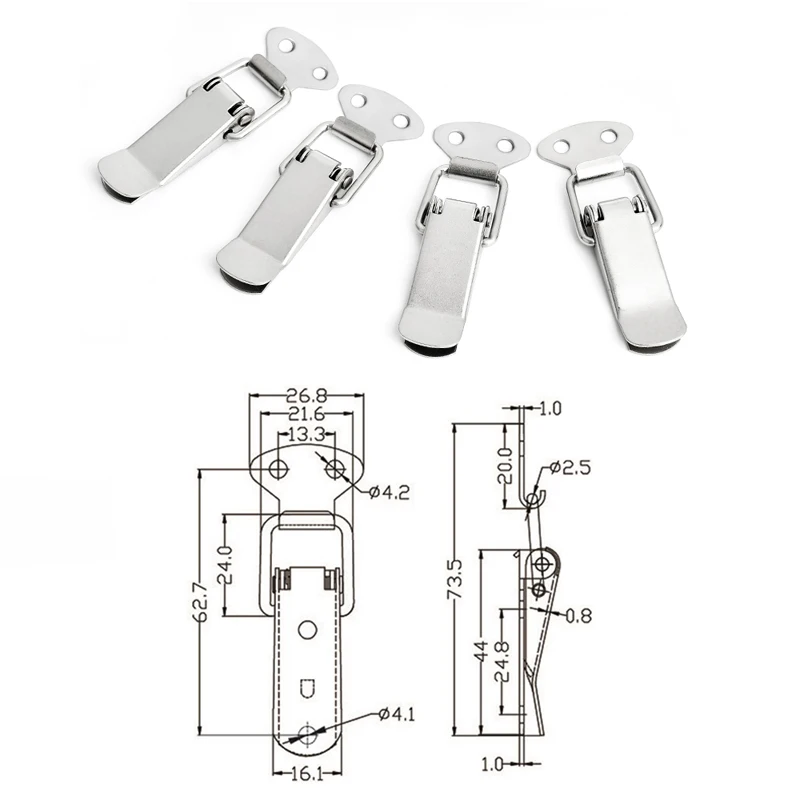 Stainless-Steel-Locks-Hasps-Box-Lock-Toolbox-Lock-Hasp-Latch-(J105)