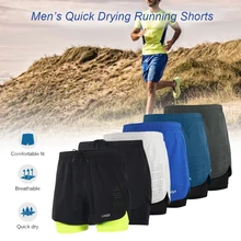 Lixada мужские шорты 2 в 1 для бега быстросохнущие дышащие шорты для активных тренировок для бега и велоспорта с более длинной подкладкой