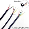 1M Sheath Wire 24AWG Silicone Rubber Super Soft 2 3 4 5 6 7 8 Multi Cores Flexible Insulated Power Cord Copper Signal Cable ► Photo 1/6