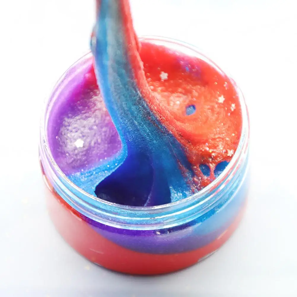 

Kids Adults Slime Clay Filler Clear Slime Box Toys for Children Soft Non-Sticky Mixed Color Cotton Mud Stress Relief Toys