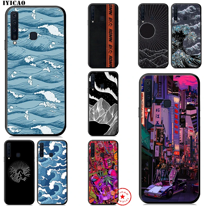 

IYICAO Japan Wave Art Soft Case for Sansung Galaxy A50 A70 A60 A40 A30 A20 A10 M10 M20 M30 M40 Phone Case