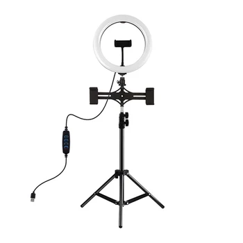 

PULUZ PKT3070B 10.2 inch 3 Modes Dimmable LED Ring Light Vlogging Lighting for Youtube Live Broadcast Selfie Photography