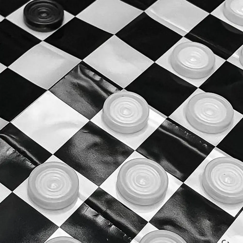 24pc Plastic Chess Board Games Draughts Compact Foldable PP with Chessboard Film Checkers Chess Pieces juegos de mesa
