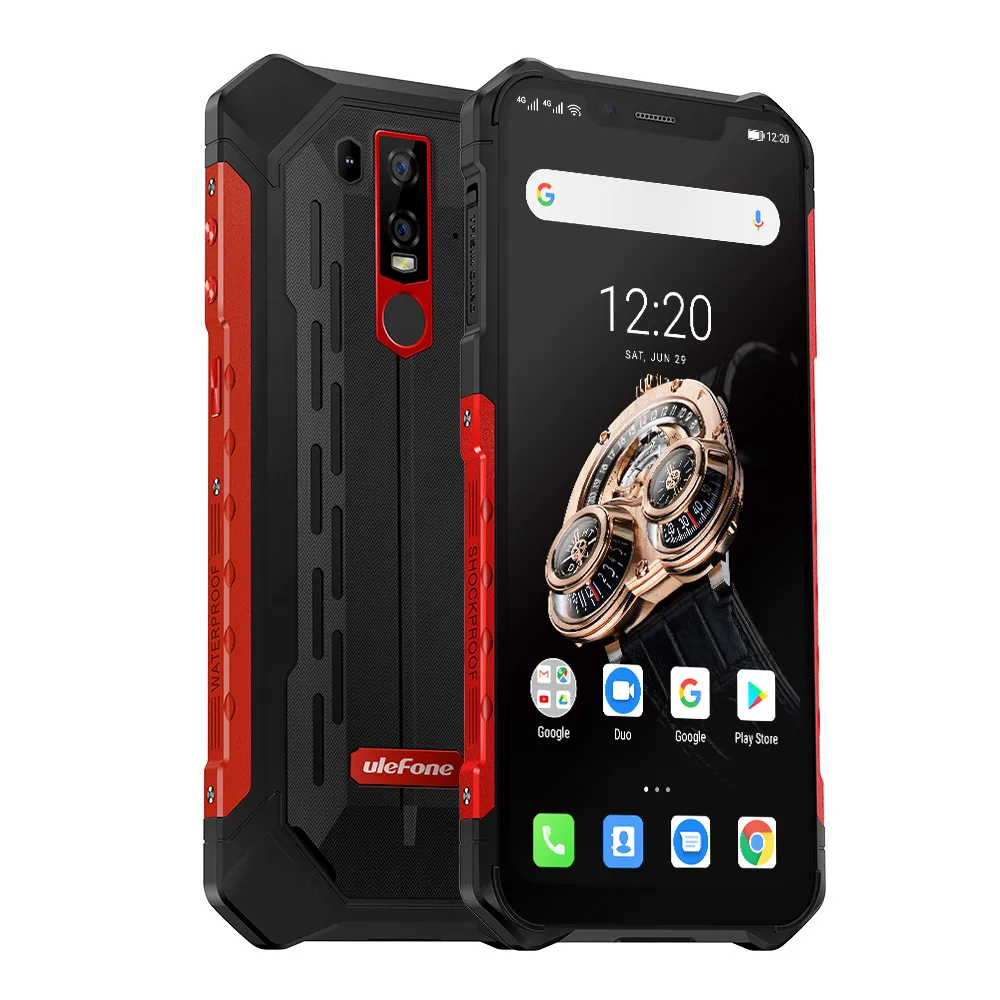 Разблокировка лица Ulefone Armor 6S глобальная версия отпечатков пальцев ID 5000mAH Batery Android 9,0 6," FHD+ Восьмиядерный NFC с Google Play