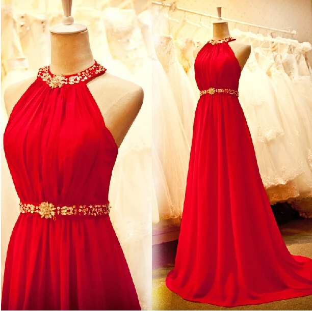 2018 Vestido De Festa A-lijn Lange Kralen Rode Chiffon Party Sexy Nieuwe Stijl Custom Vrouwen Casual Gratis Verzending Bruidsmeisje Jurken 2018 Vestido De Festa A-lijn Lange Kralen Rode Chiffon Party Sexy Nieuwe Stijl Custom Vrouwen Casual Gratis Verzending Bruidsmeisje Jurken
