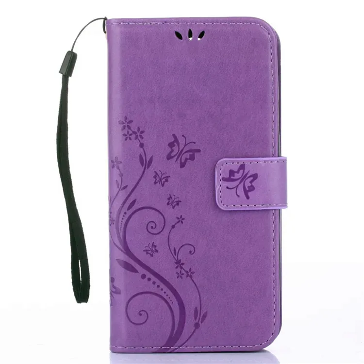 Чехол-бумажник из искусственной кожи s для iPhone 11 Pro Max X XS MAX XR 6 6S 7 8 Plus откидная крышка отделения для карт чехол для iPhone 5 5S SE чехлы для телефонов - Цвет: Lavender