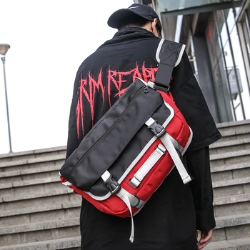

Men's Messenger Bag Casual Hip-hop Single Shoulder Japanese In Backpack Dead Fly Bag Student School Bag Messenger Bag