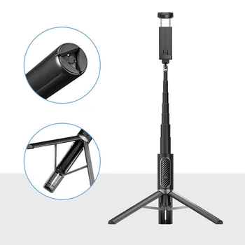 

Ulanzi SK-02 Wireless Bluetooth Selfie Stick Extendable Hanheld Monopod Mini Tripod with Remote Shutter Portable for iPhone 11