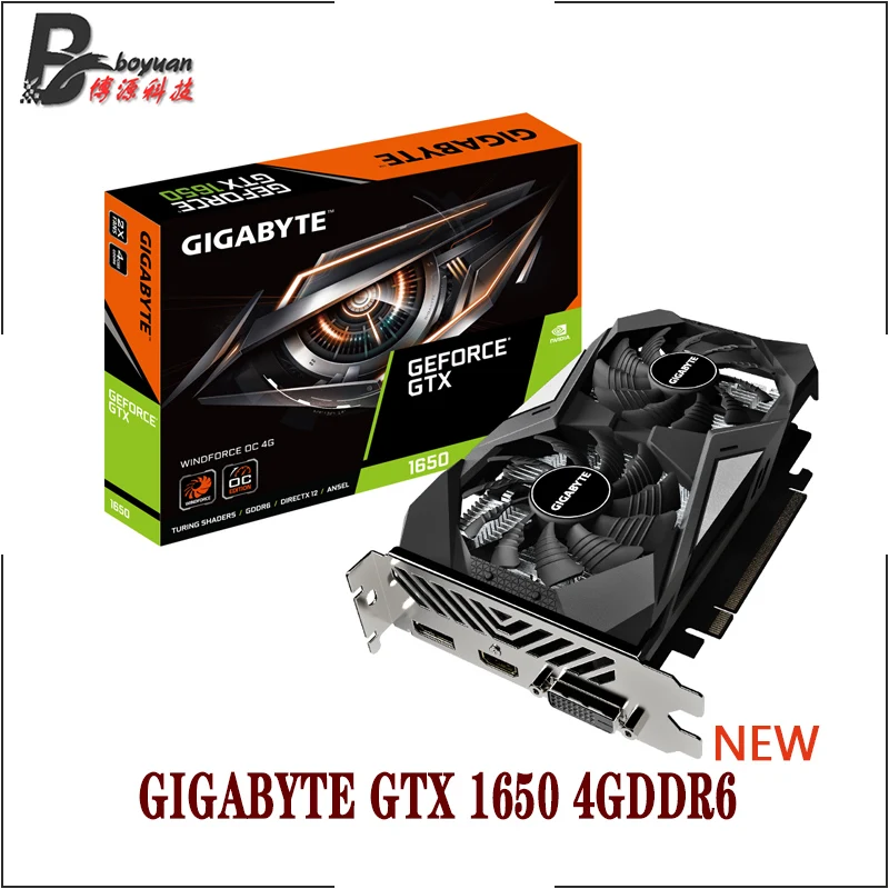 GIGABYTE GTX 1650 4G Desktop CPU Motherboard NEW GDDR5 GDDR6 128 bit graphics card for gaming pc