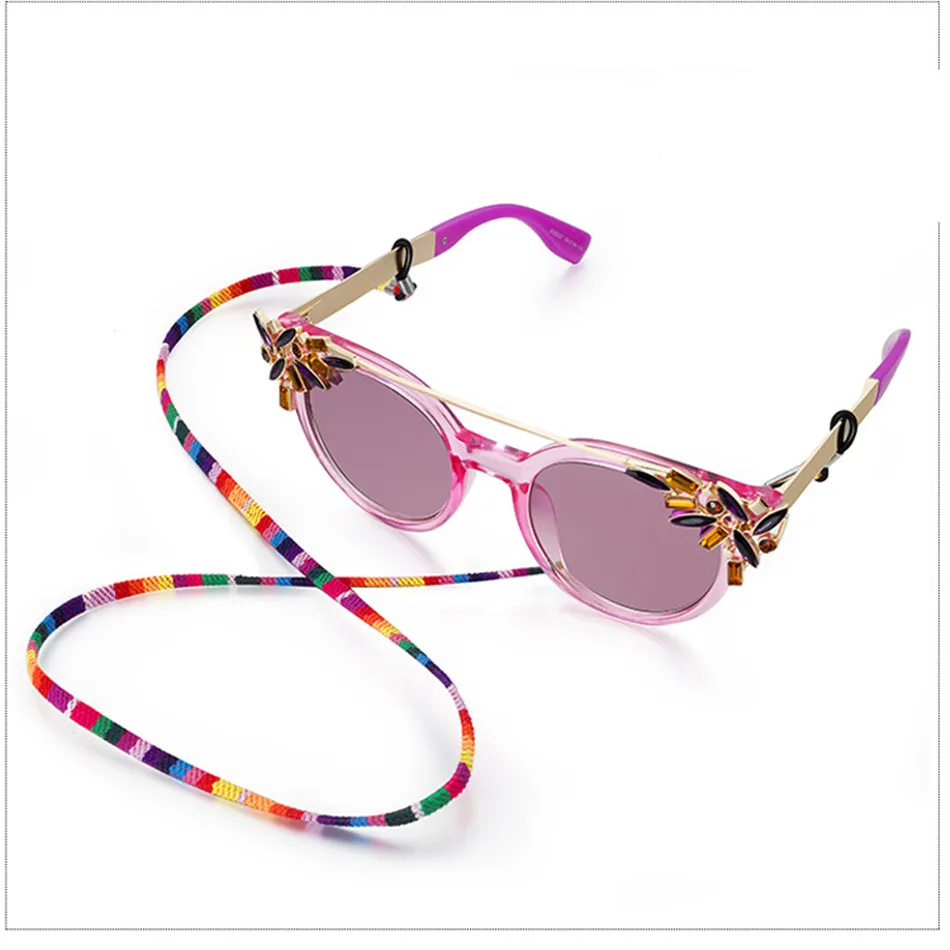 Iboode ретро солнцезащитные очки ремень с цепочкой красочный шнурок для очков фиксатор шнурок для очков шейный держатель