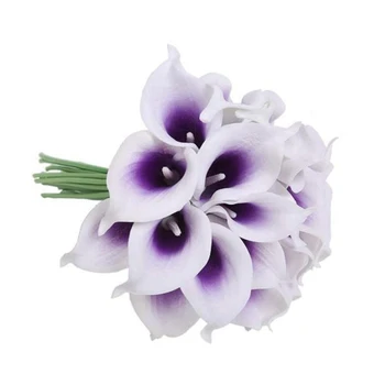 

20 Realistic Simulation Calla Lily Flowers Suitable for DIY Bride Wedding Bouquet Centerpieces Home Decoration