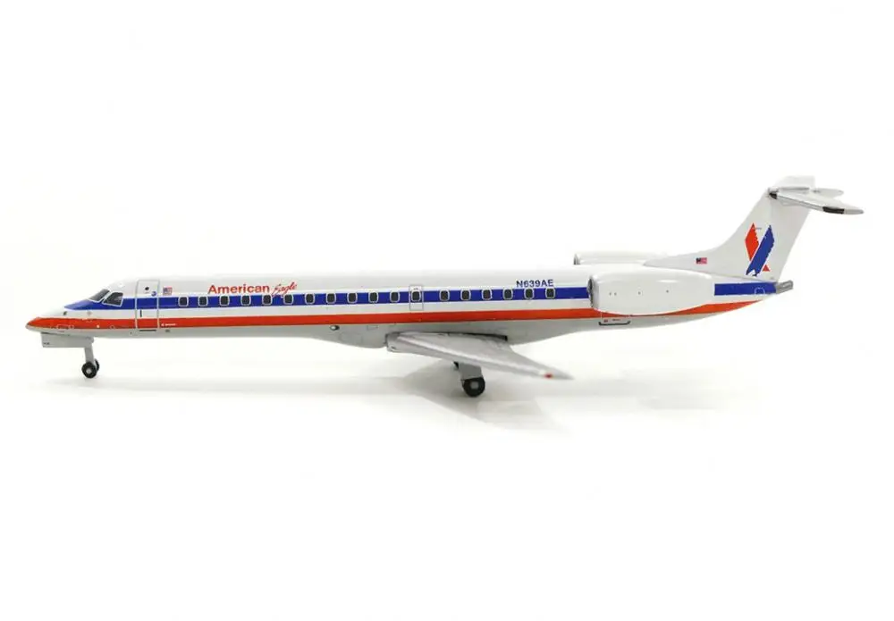 1/400 американская авиакомпания литья под давлением сплав Embraer ERJ-145 N639AE масштаб самолета Модель самолета изысканная коллекция украшения дома