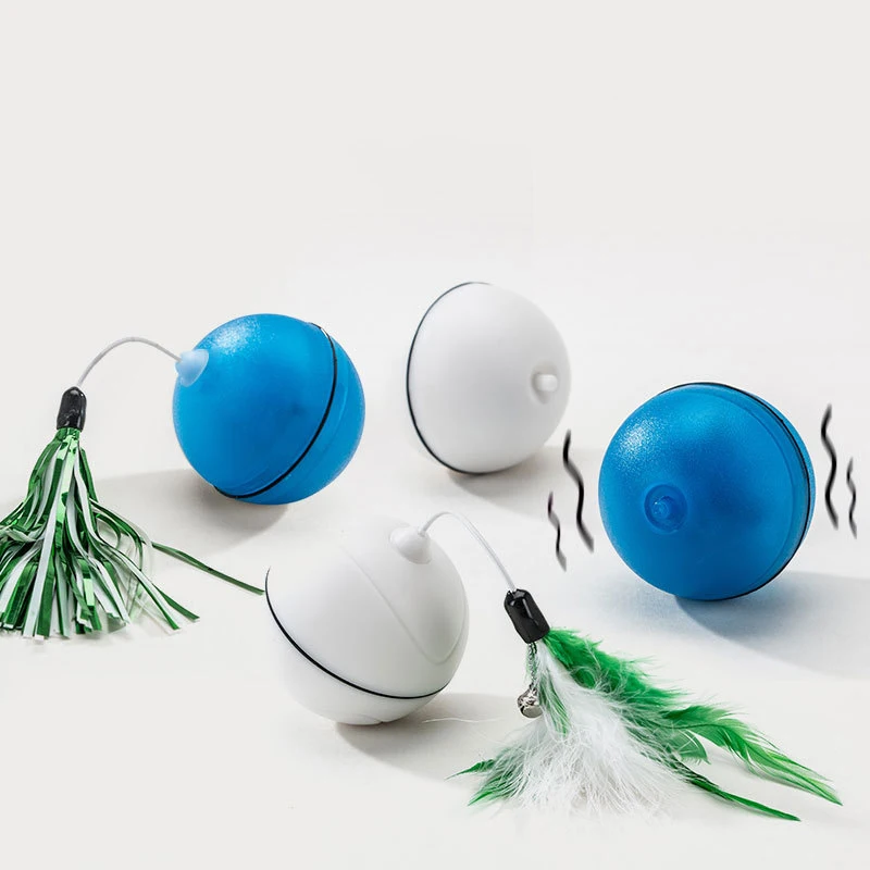 Нечестивый мяч для собак USB электронный Wobbling Crazy Ball светодиодный автоматический прокатный флэш-шар Интерактивная забавная игрушка