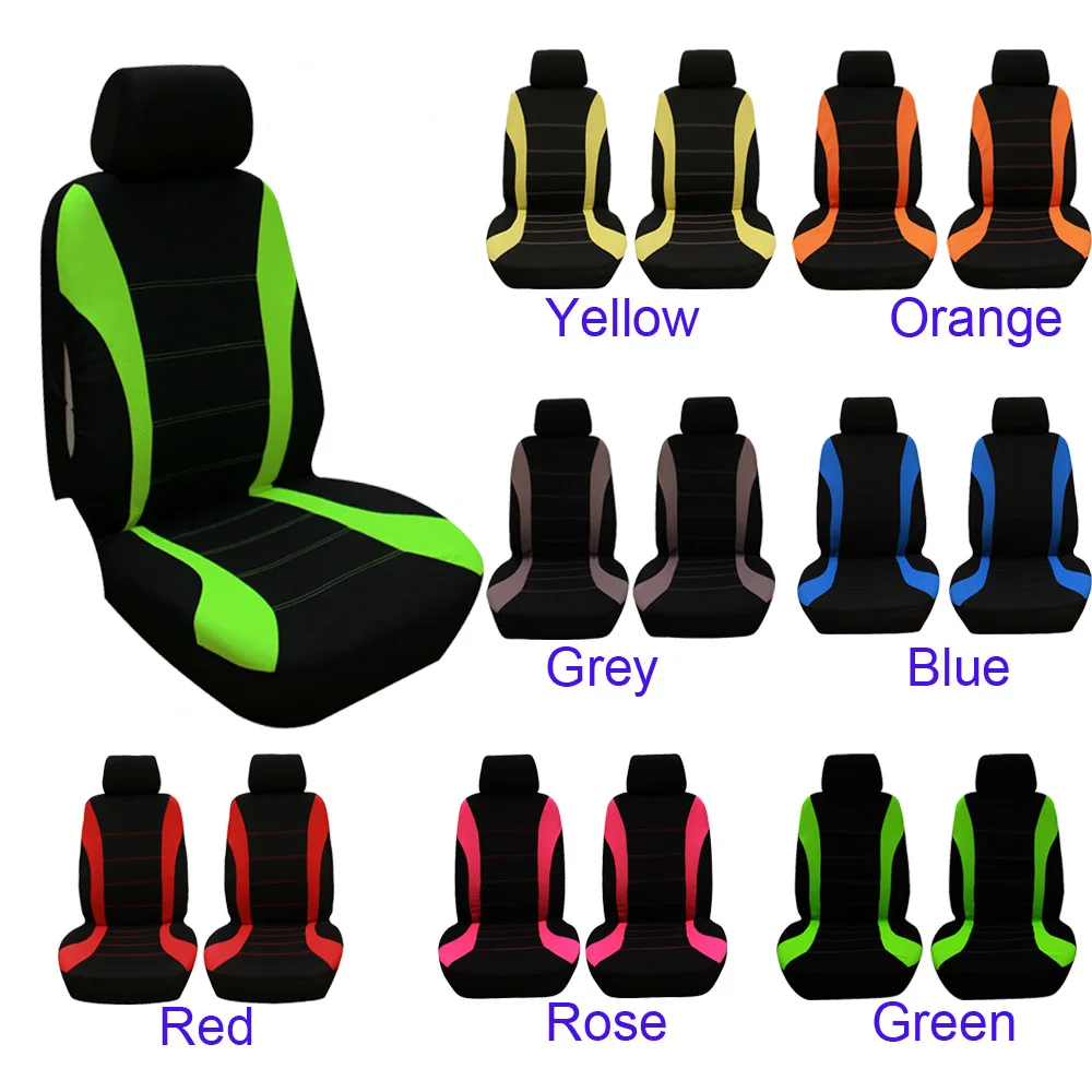 

4Pcs/9Pcs Universal Car Seat Cover Set Polyester Fabric Automobile Seat Covers Vehicle Seat Protector Interior Accessories
