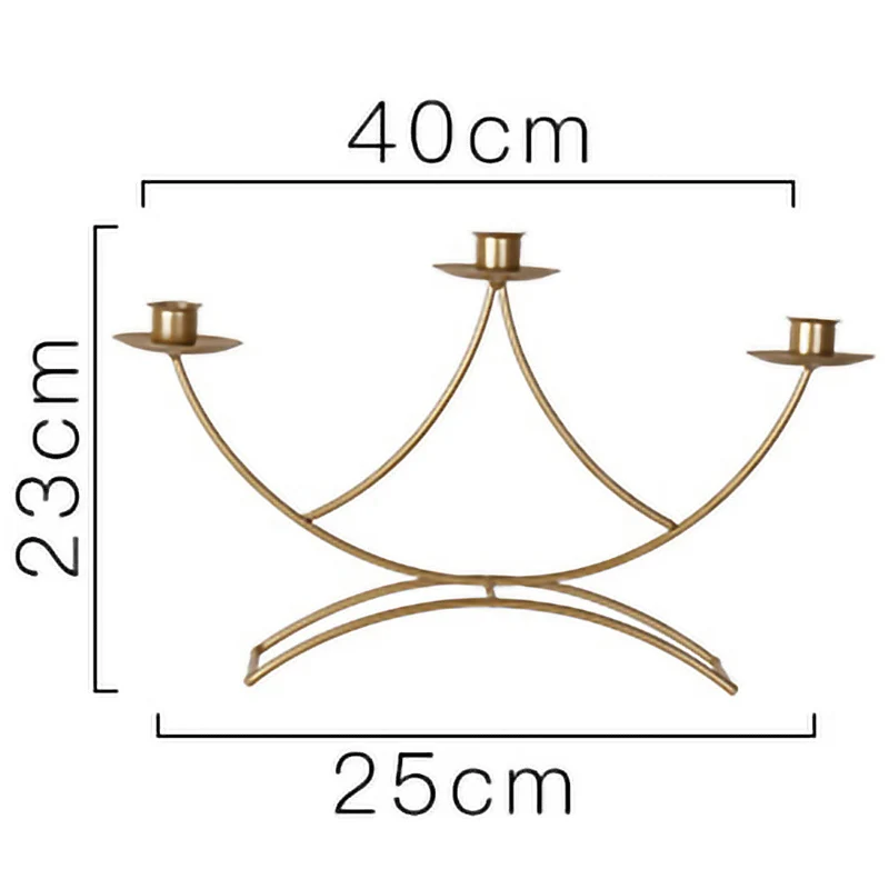 Скандинавский стиль 3D подсвечник металлический подсвечник свадебный канделябр в центр стола ужин домашний декор № 4