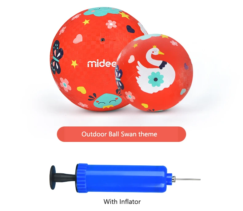 MiDeer, детские игрушки для улицы, мяч, нескользящий и токсичный, От 1 до 4 лет, моделирующая текстура, красочная, безопасная, эластичная сила, Детская Спортивная игрушка