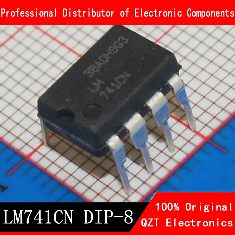 10PCS LM741CN DIP8 LM741 DIP DIP-8 741CN DIP-8 Operational Amplifier LM741C 100pcs lm833n dip8 lm833 dip 833n dip 8 low noise dual operational amplifier ic