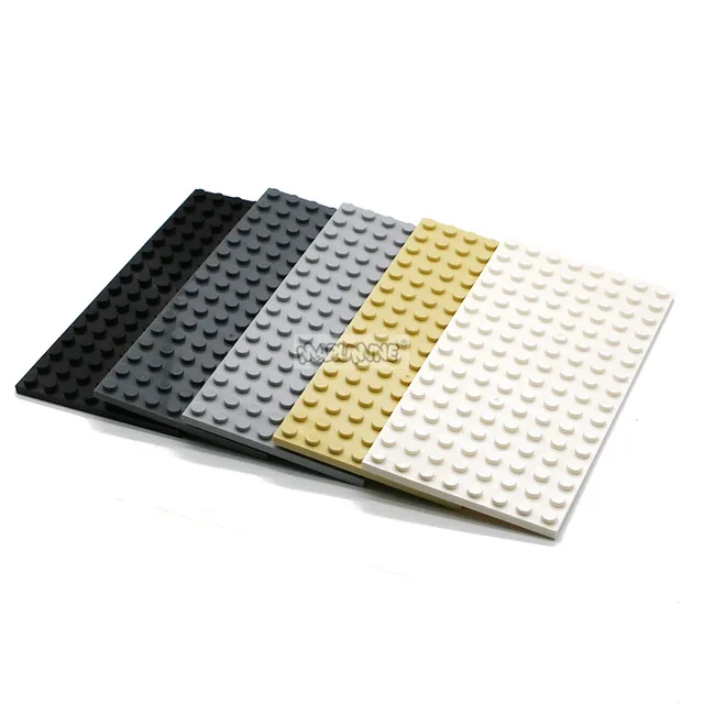MARUMINE 8x16 Dots Base Plate Particles Building Blocks Compatible 92438 MOC Classic Bricks Accessories DIY Toys for Boys Girls 2