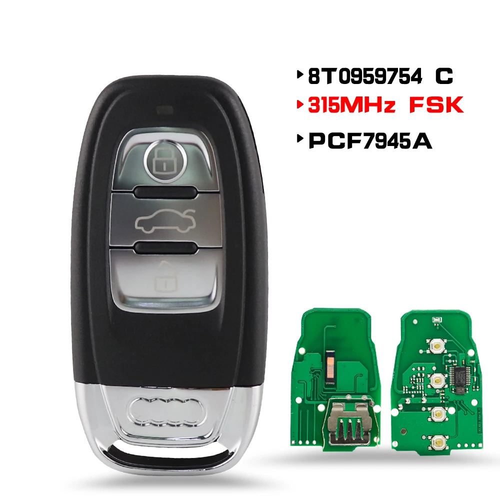 Chiave/Telecomando Per Audi Q5 A4l A5 A6 A7 A8 Rs4 Rs5 S4 S5 Keyless Entry Lama - 3 4 Pulsante Smart 315mhz/433mhz/868mhz Audi 16 Chiave/Telecomando Per Audi Q5 A4l A5 A6 A7 A8 Rs4 Rs5 S4 S5 Keyless Entry Lama - 3 4 Pulsante Smart 315mhz/433mhz/868mhz Audi - H338a27e5d7f14af79fa23a340e61bbfcs