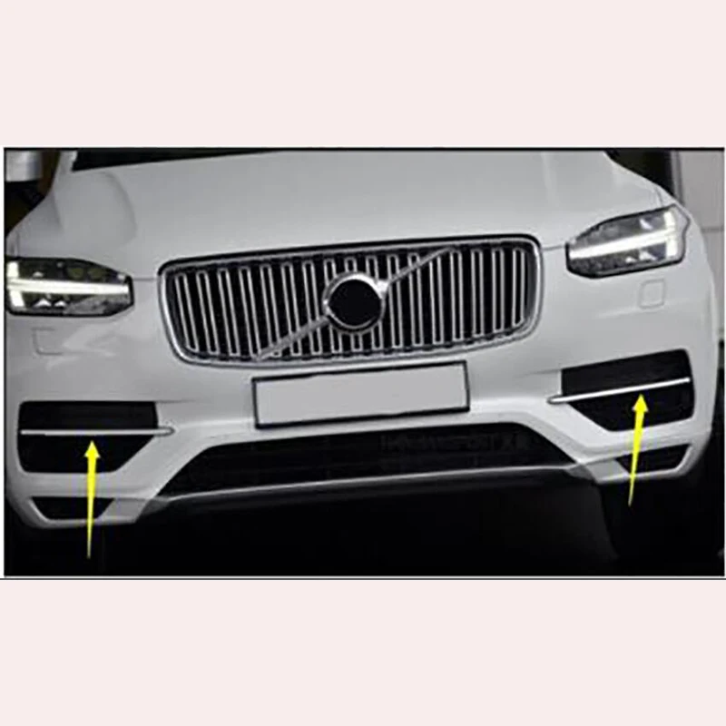 Для Volvo XC90 Автомобильная Передняя и задняя противотуманная фара, противотуманный светильник, накладка, наклейка, авто аксессуары, АБС ХРОМ