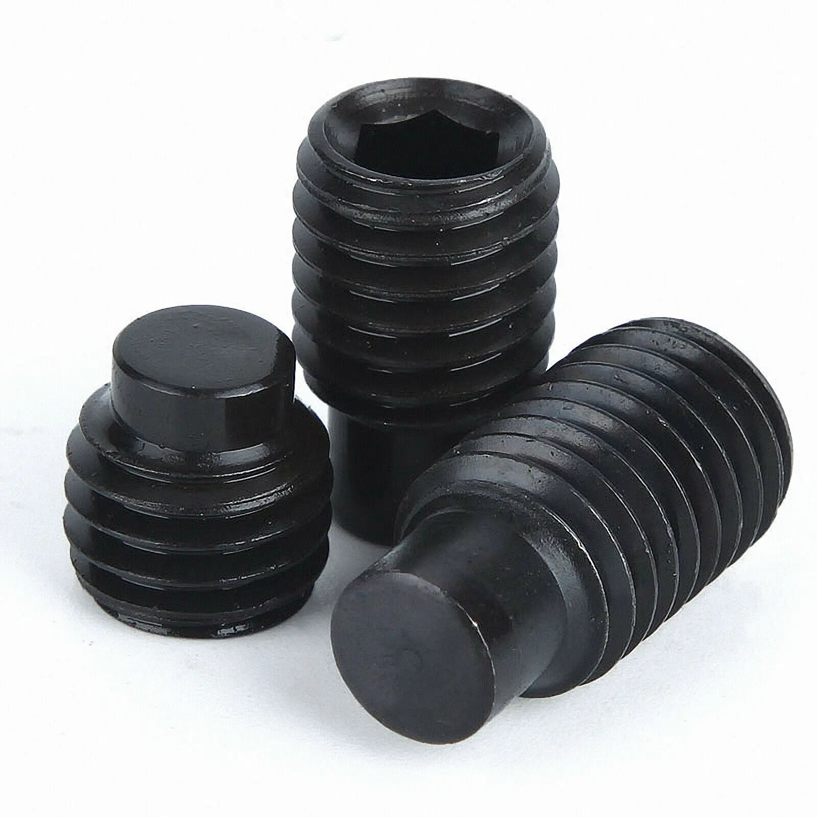 Black Hex Hexagon Socket Set Screw Allen Head With Dog Point Grub