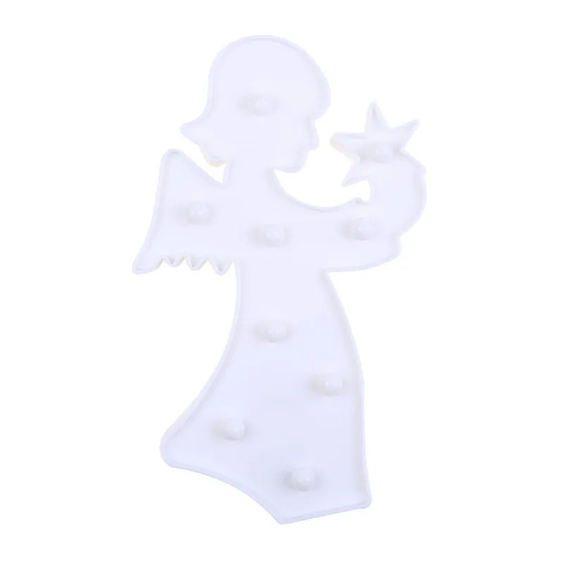 Creative Angel Fairy LED Night Light Lamp Battery Powered Lights Home Decor lampka nocna #4S03 (8)