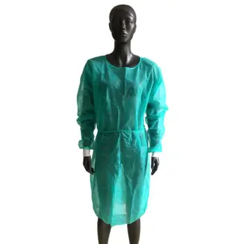 

Isolation Gown with Elastic Cuff Disposable Non-Woven Splash Resistant one size fits all