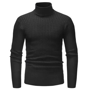 

Winter Men Slim Warm Knit High Neck Pullover Jumper Sweater Top Turtleneck