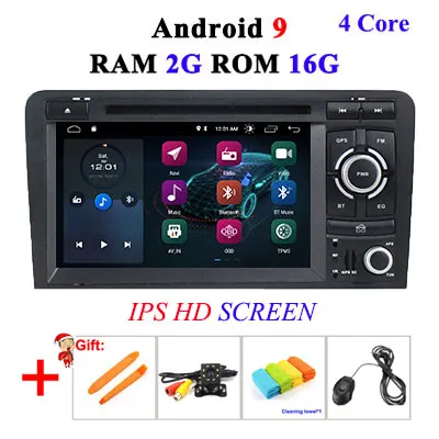 8 ядерный 4G 64G Android 9,0 2 Din автомобильный DVD gps для Audi A3 8P S3 RS3 Sportback 2011 Автомобильный мультимедийный плеер стерео радио wif obd2 dvr - Цвет: 2G 16G IPS