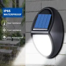 10 светодиодный настенный светильник на солнечных батареях IP65 водонепроницаемый настенный светильник для безопасности садовый уличный светильник на солнечных батареях