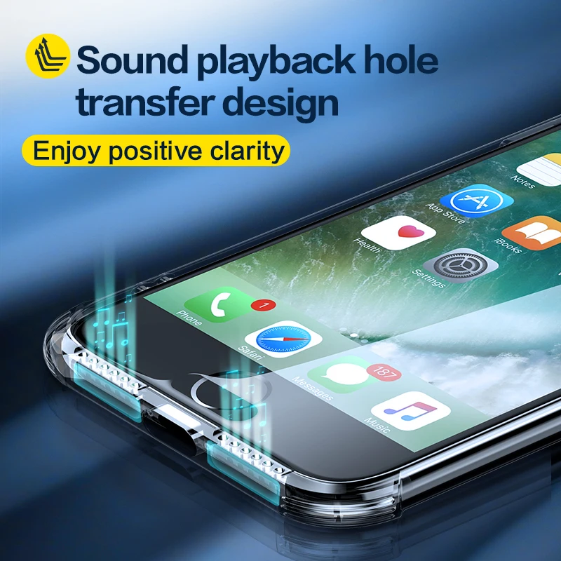 

SmartDevil Transparent Phone Case for iPhone X XR XS Max Shockproof Bumper Silicone Clear Protection Back Cover Dirt-resistant
