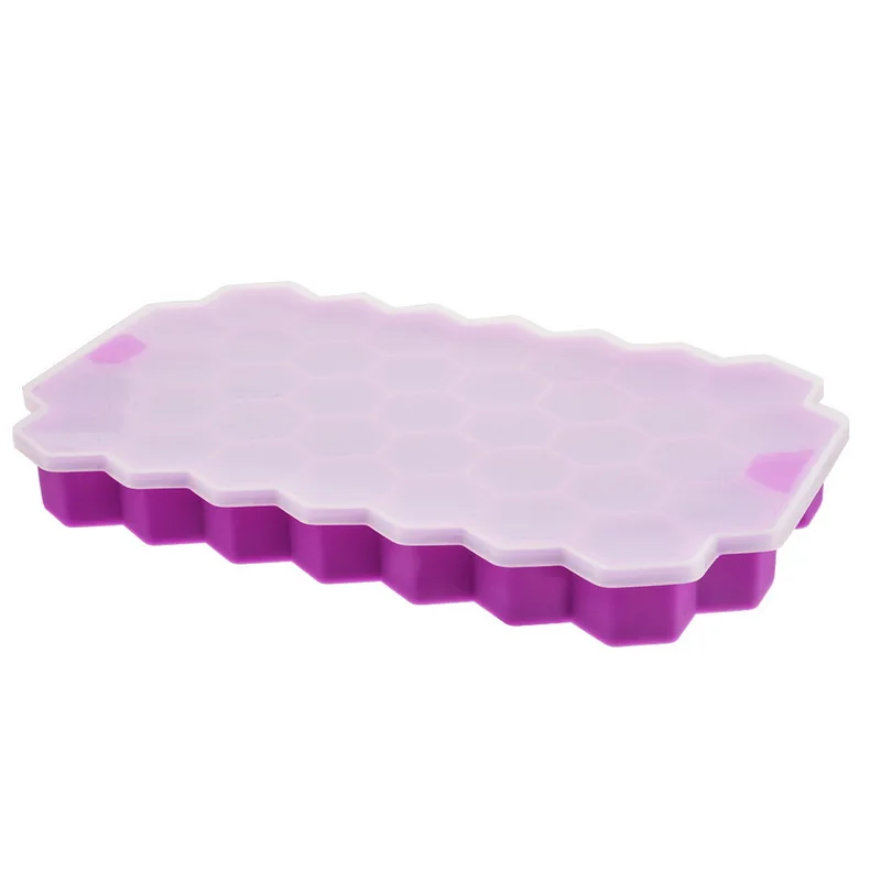 Purple 1X1 см силиконовая форма для мороженого, форма для шоколада, аксессуары для напитков, форма для льда, лоток с формой для кубиков льда, 150/160 сеток - Цвет: Purple