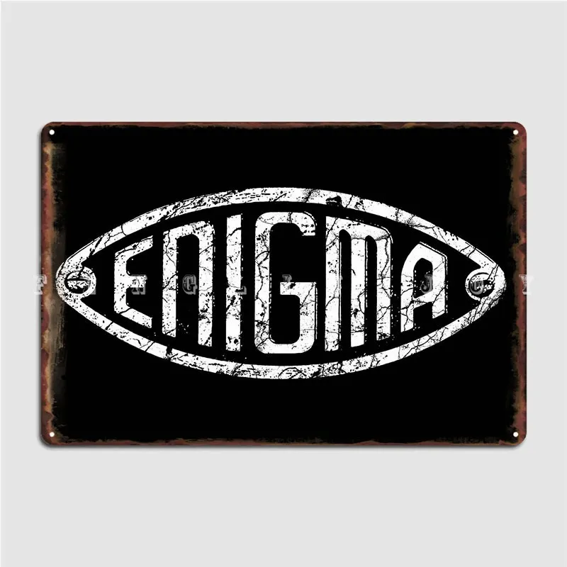 Puzzle Machine Ww Ii Metal Sign Pub Home Placche Design Tin Sign Poster