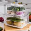 MDZF Refrigerator Food Storage Containers with Lids Kitchen Storage Seal Tank Plastic Separate Vegetable Fruit Fresh Box Big ml ► Photo 2/6