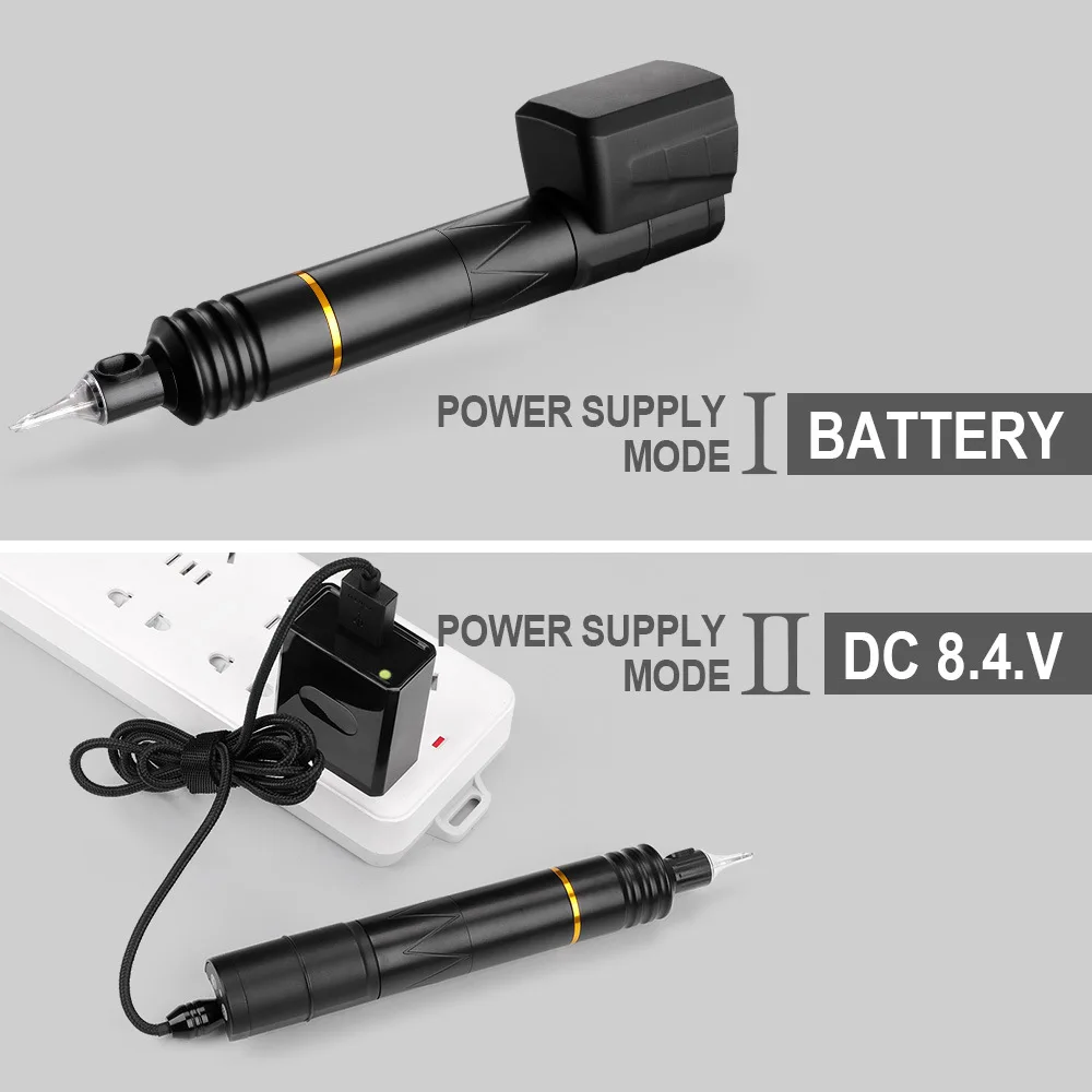 Полная профессиональная машина для татуировки, ручка для татуировки, моторная машина, тату-пистолет, Перманентный макияж, ручка, беспроводная машина для татуировки