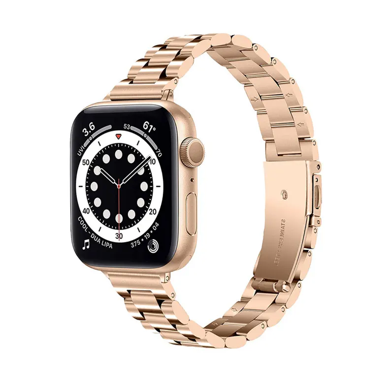 Bracelet Apple Watch pour Femme Maillons mince en Acier