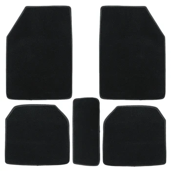 

Velvet Universal 5X Car Floor Mats Rug Carpet All-Weather Full Fit for Truck SUV