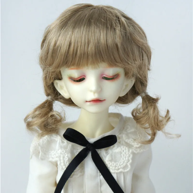 Jusuns  Doll wigs  JD571 7-8inch 18-20CM  1/4 Smart Messy curly braids  Hair   Anna BJD wig  Synthetic  mohair dolls accessories