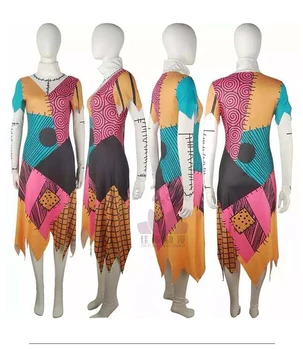 

Anime Sally Skellington Cosplay Costume Christmas Halloween Costumes For Women