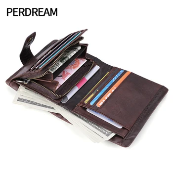 

Men's wallet new business fashion leather wallet multi-card retro rfid wallet luxury designer wallets