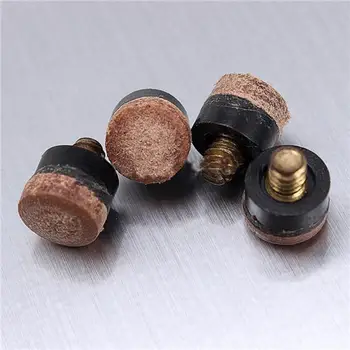 

10PCs 10mm Screw On Cue Tips For Pool Snooker Billiards Replacement Parts