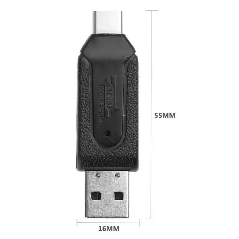 Портативный высокоскоростной 480 Мбит/с OTG USB2.0 type-C USB 3,1 считыватель карт памяти для SD TF Micro SD карты мобильного телефона