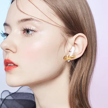 

Fashion Anti-Lost Ear Clip Bluetooth Earphone Holders Accessories Unisex earrings for Airpods Gold Earrings for women 2020 stud