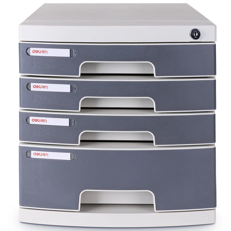 

Deli 8854 Desktop File Cabinet Four Layer File Cabinet Lock 4-Layer Hard Plastic Cabinet Drawer Cabinet